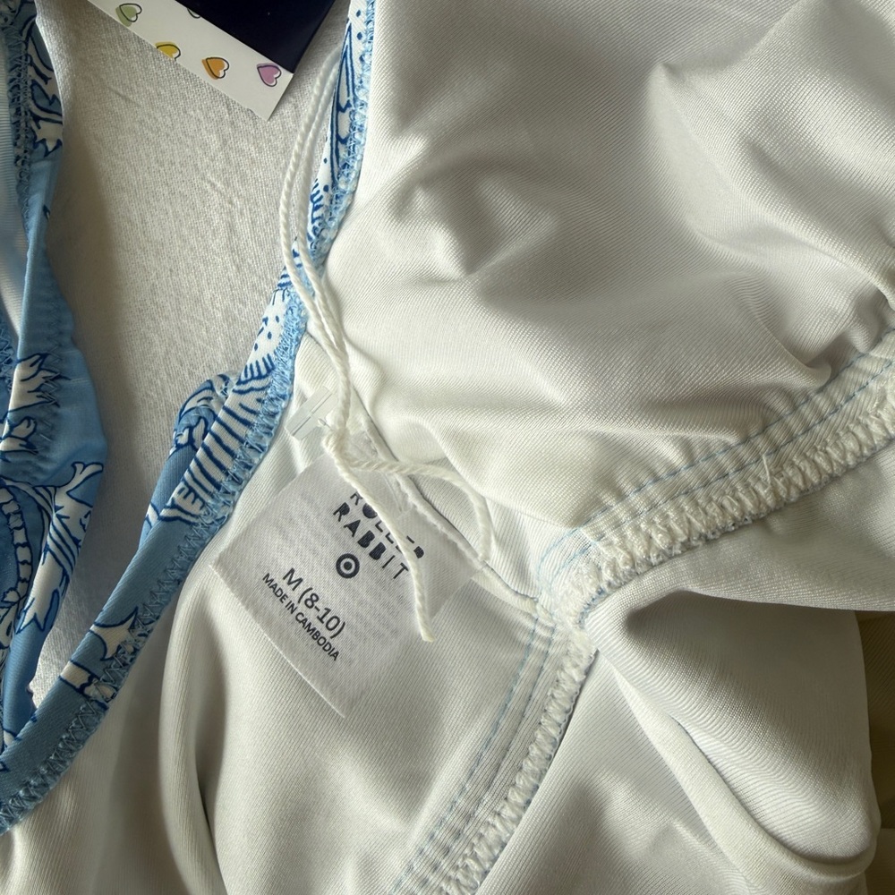 Roller Rabbit x Target Light Blue Floral One-Piece Swimsuit LIMITED EDITION NWTS - Picture 5 of 6